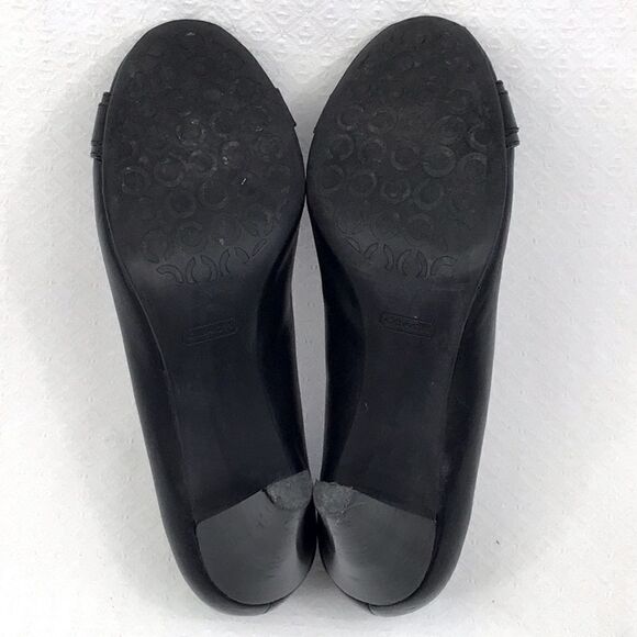 Coach Tatiana Peep Toe Black Heels - Picture 10 of 14